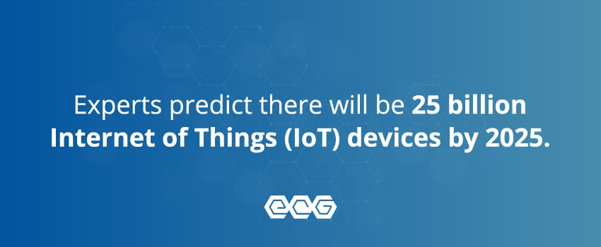 Experts predict there will be 25 billion Internet of Things (IoT) devices by 2025.