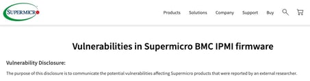 Supermicro vulnerabilities headline